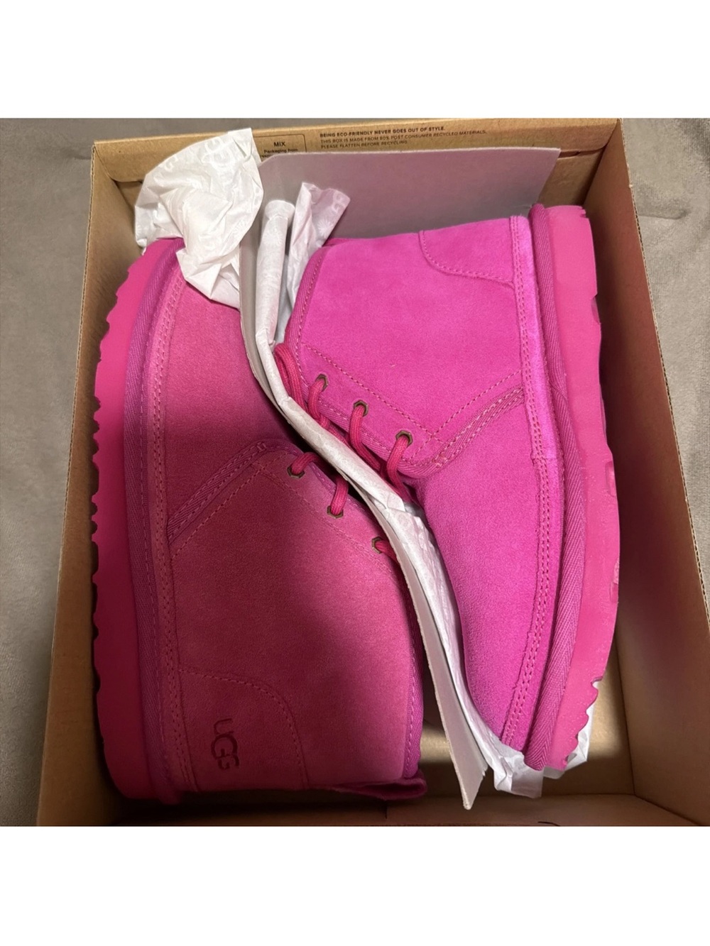 UGG Pink Suede Ankle Boots